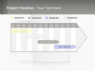 A White Coffee Mug With A Gray Background PowerPoint Template