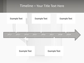 A White Coffee Mug With A Gray Background PowerPoint Template