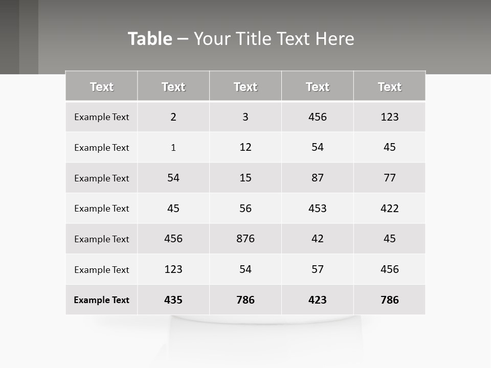 A White Coffee Mug With A Gray Background PowerPoint Template
