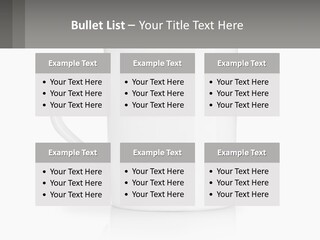 A White Coffee Mug With A Gray Background PowerPoint Template