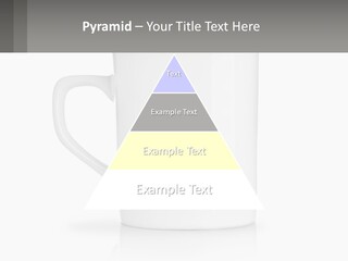 A White Coffee Mug With A Gray Background PowerPoint Template