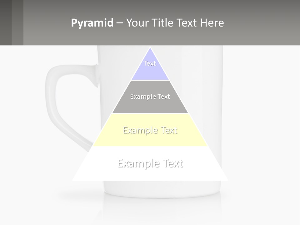 A White Coffee Mug With A Gray Background PowerPoint Template