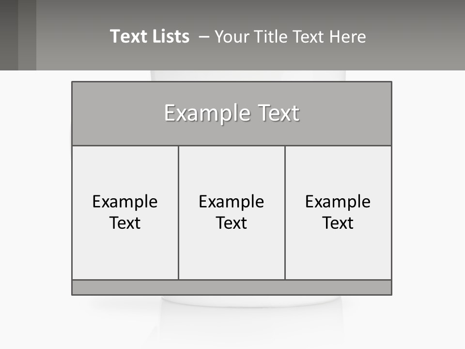 A White Coffee Mug With A Gray Background PowerPoint Template