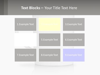 A White Coffee Mug With A Gray Background PowerPoint Template