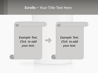 A White Coffee Mug With A Gray Background PowerPoint Template