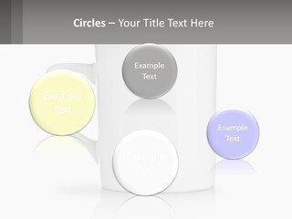 A White Coffee Mug With A Gray Background PowerPoint Template