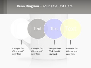 A White Coffee Mug With A Gray Background PowerPoint Template