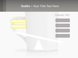 A White Coffee Mug With A Gray Background PowerPoint Template