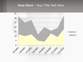 A White Coffee Mug With A Gray Background PowerPoint Template