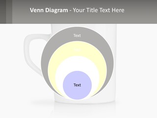 A White Coffee Mug With A Gray Background PowerPoint Template