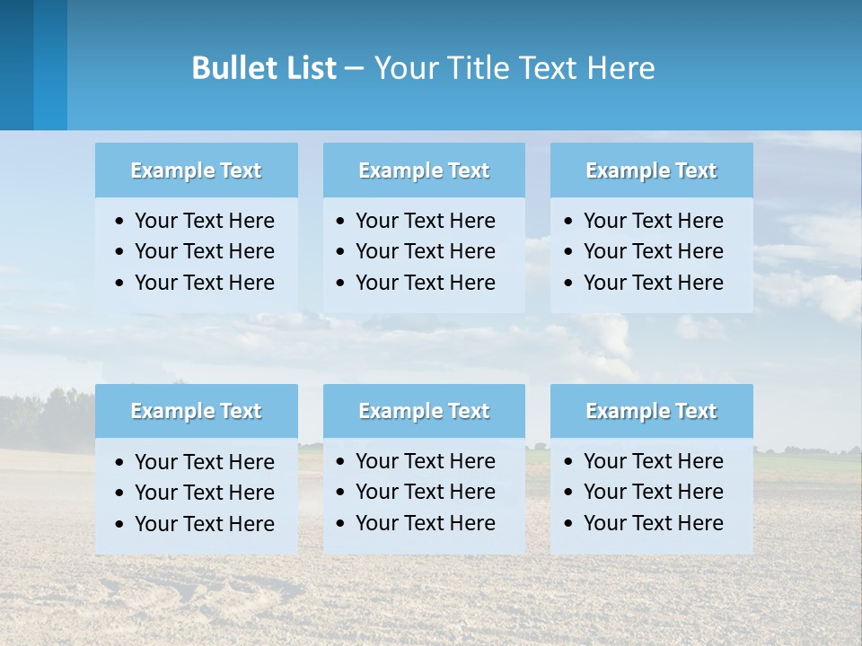 A Tractor Plowing A Field On A Sunny Day PowerPoint Template