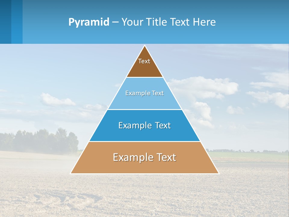 A Tractor Plowing A Field On A Sunny Day PowerPoint Template