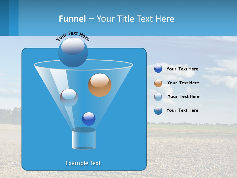 A Tractor Plowing A Field On A Sunny Day PowerPoint Template