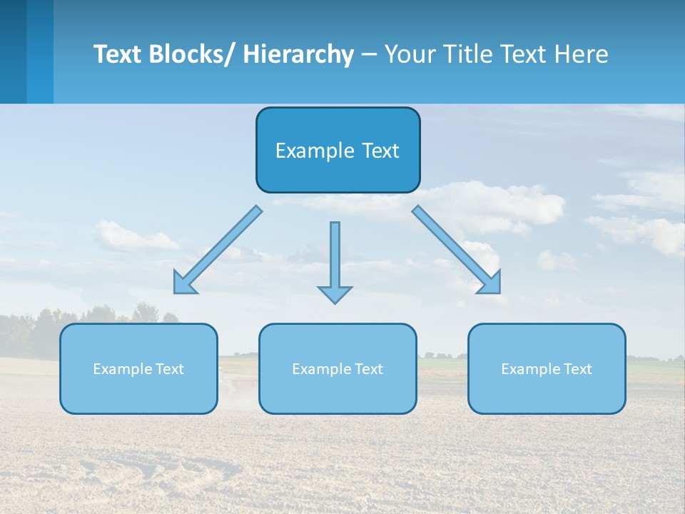 A Tractor Plowing A Field On A Sunny Day PowerPoint Template