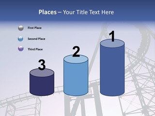 A Roller Coaster In A Roller Coaster Park PowerPoint Template