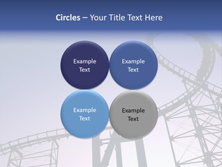 A Roller Coaster In A Roller Coaster Park PowerPoint Template