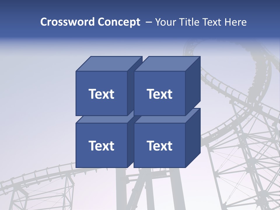 A Roller Coaster In A Roller Coaster Park PowerPoint Template