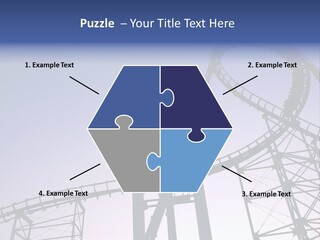 A Roller Coaster In A Roller Coaster Park PowerPoint Template