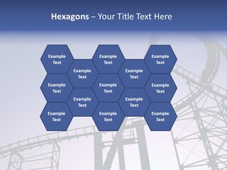 A Roller Coaster In A Roller Coaster Park PowerPoint Template