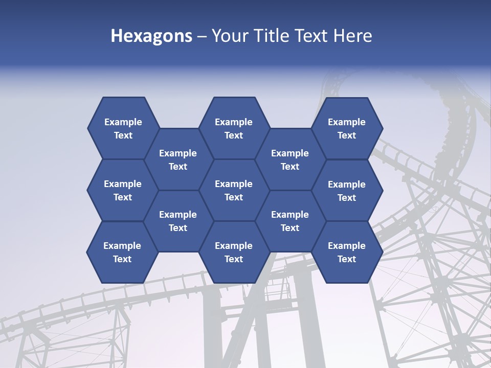 A Roller Coaster In A Roller Coaster Park PowerPoint Template