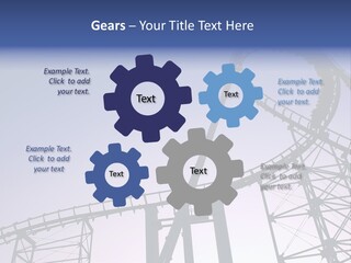 A Roller Coaster In A Roller Coaster Park PowerPoint Template