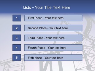 A Roller Coaster In A Roller Coaster Park PowerPoint Template