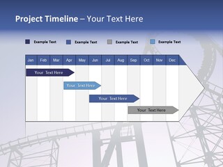 A Roller Coaster In A Roller Coaster Park PowerPoint Template