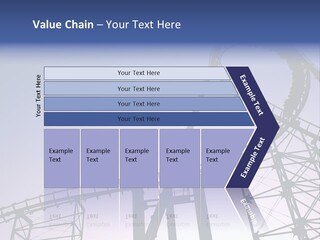 A Roller Coaster In A Roller Coaster Park PowerPoint Template