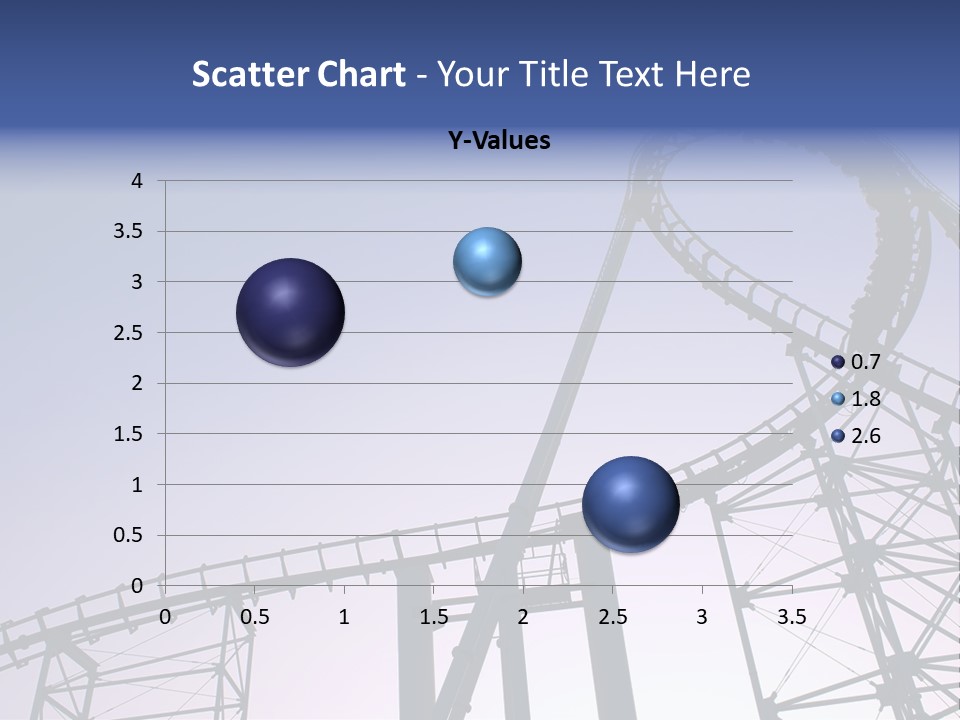 A Roller Coaster In A Roller Coaster Park PowerPoint Template
