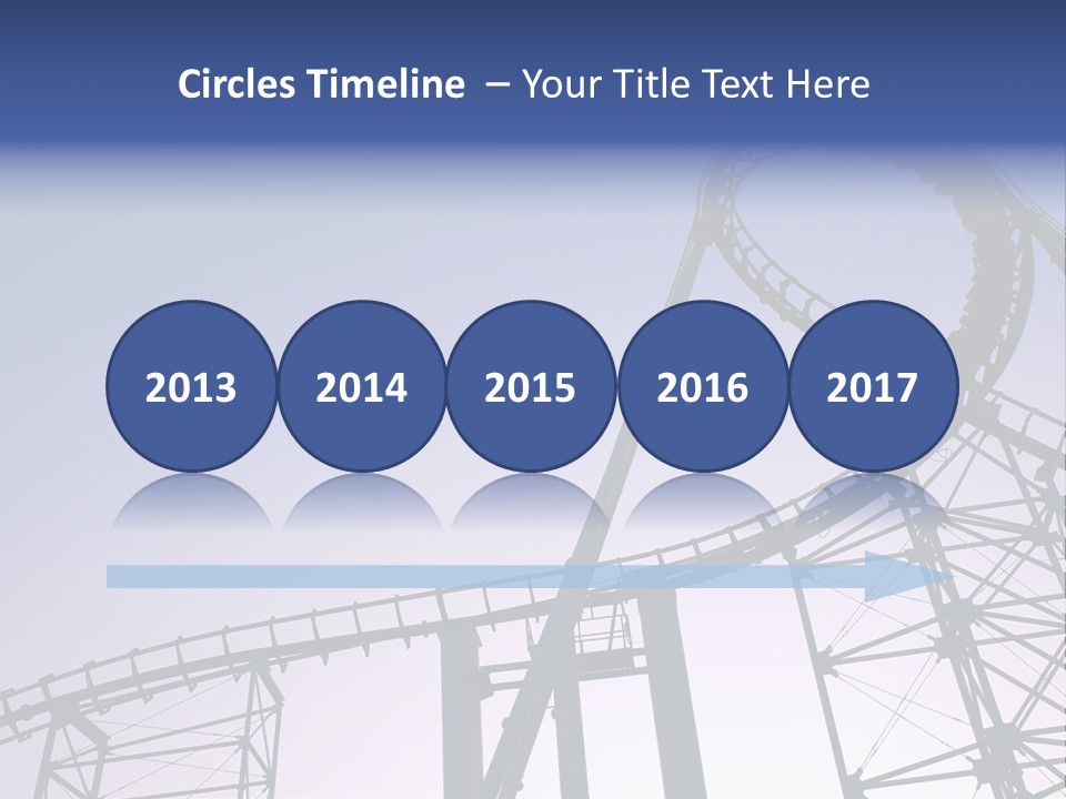 A Roller Coaster In A Roller Coaster Park PowerPoint Template
