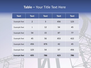 A Roller Coaster In A Roller Coaster Park PowerPoint Template