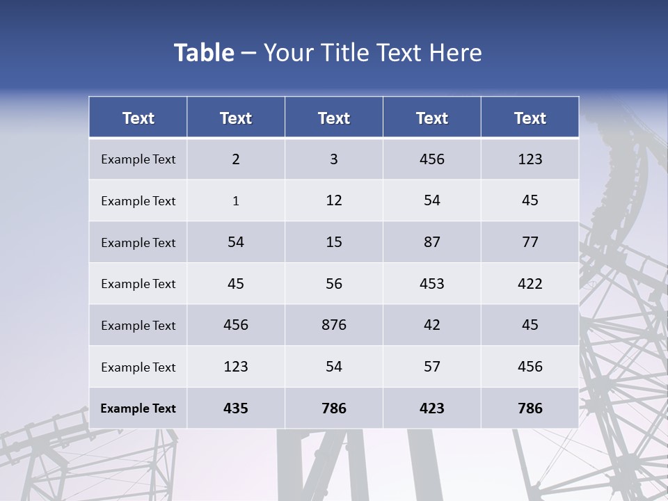 A Roller Coaster In A Roller Coaster Park PowerPoint Template