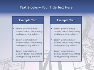 A Roller Coaster In A Roller Coaster Park PowerPoint Template