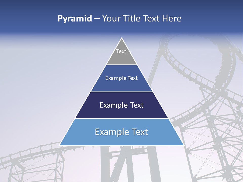 A Roller Coaster In A Roller Coaster Park PowerPoint Template