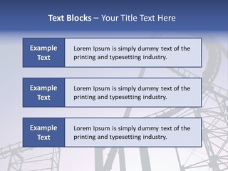 A Roller Coaster In A Roller Coaster Park PowerPoint Template