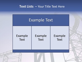 A Roller Coaster In A Roller Coaster Park PowerPoint Template