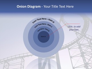A Roller Coaster In A Roller Coaster Park PowerPoint Template