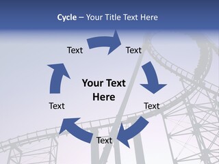 A Roller Coaster In A Roller Coaster Park PowerPoint Template