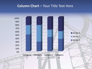 A Roller Coaster In A Roller Coaster Park PowerPoint Template