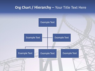 A Roller Coaster In A Roller Coaster Park PowerPoint Template