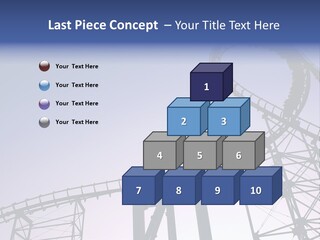 A Roller Coaster In A Roller Coaster Park PowerPoint Template