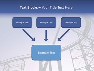 A Roller Coaster In A Roller Coaster Park PowerPoint Template