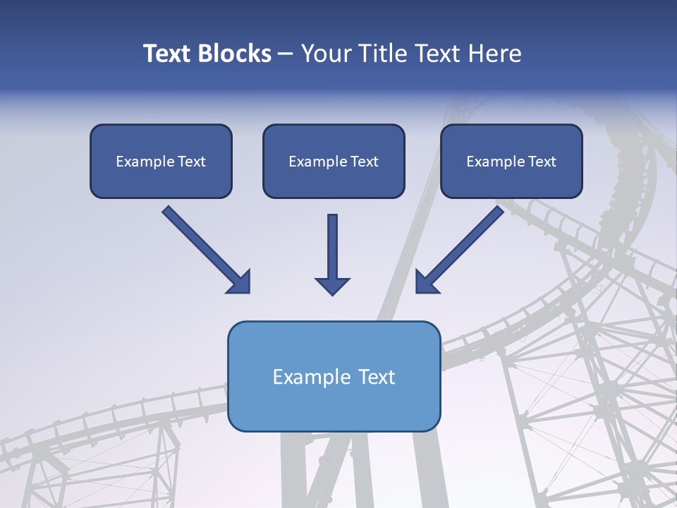 A Roller Coaster In A Roller Coaster Park PowerPoint Template