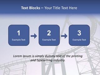 A Roller Coaster In A Roller Coaster Park PowerPoint Template