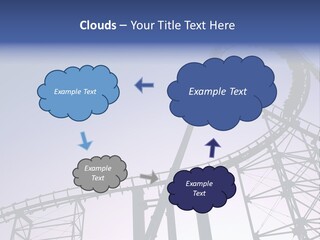 A Roller Coaster In A Roller Coaster Park PowerPoint Template