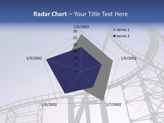 A Roller Coaster In A Roller Coaster Park PowerPoint Template