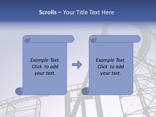 A Roller Coaster In A Roller Coaster Park PowerPoint Template