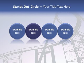 A Roller Coaster In A Roller Coaster Park PowerPoint Template