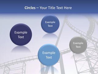 A Roller Coaster In A Roller Coaster Park PowerPoint Template