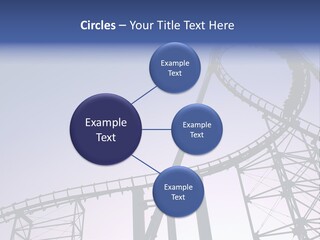 A Roller Coaster In A Roller Coaster Park PowerPoint Template